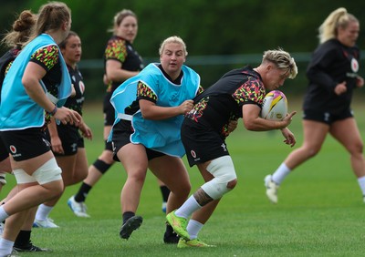 180825 - Wales Women Training Session - Donna Rose during a Wales Women training session ahead of their first Women’s Rugby World Cup match against Scotland