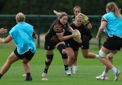 180825 - Wales Women Training Session - Gwen Crabb during a Wales Women training session ahead of their first Women’s Rugby World Cup match against Scotland