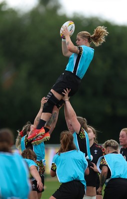 180825 - Wales Women Training Session - Bethan Lewis during a Wales Women training session ahead of their first Women’s Rugby World Cup match against Scotland