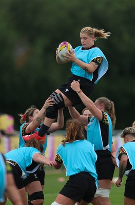 180825 - Wales Women Training Session - Bethan Lewis during a Wales Women training session ahead of their first Women’s Rugby World Cup match against Scotland