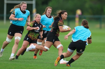 180825 - Wales Women Training Session - Bryonie King during a Wales Women training session ahead of their first Women’s Rugby World Cup match against Scotland