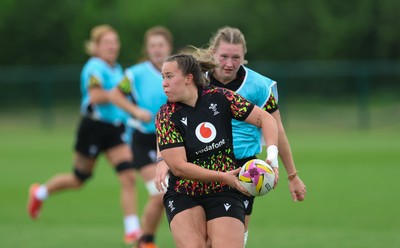 180825 - Wales Women Training Session - Katherine Baverstock during a Wales Women training session ahead of their first Women’s Rugby World Cup match against Scotland