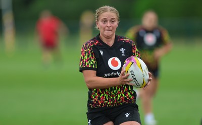 180825 - Wales Women Training Session - Tilly Vucaj during a Wales Women training session ahead of their first Women’s Rugby World Cup match against Scotland