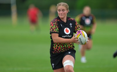 180825 - Wales Women Training Session - Tilly Vucaj during a Wales Women training session ahead of their first Women’s Rugby World Cup match against Scotland