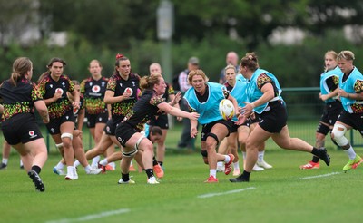 180825 - Wales Women Training Session - Georgia Evans during a Wales Women training session ahead of their first Women’s Rugby World Cup match against Scotland