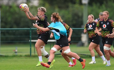 180825 - Wales Women Training Session - Donna Rose during a Wales Women training session ahead of their first Women’s Rugby World Cup match against Scotland