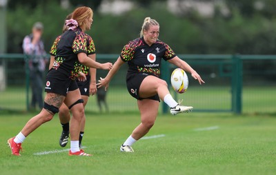 180825 - Wales Women Training Session - Kelsey Jones during a Wales Women training session ahead of their first Women’s Rugby World Cup match against Scotland