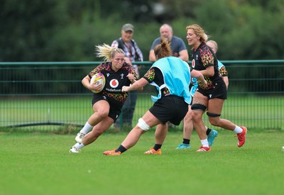 180825 - Wales Women Training Session - Kelsey Jones during a Wales Women training session ahead of their first Women’s Rugby World Cup match against Scotland