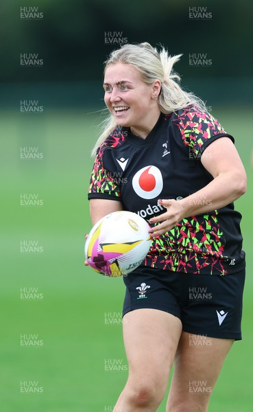 180825 - Wales Women Training Session - Alex Callendar during a Wales Women training session ahead of their first Women’s Rugby World Cup match against Scotland