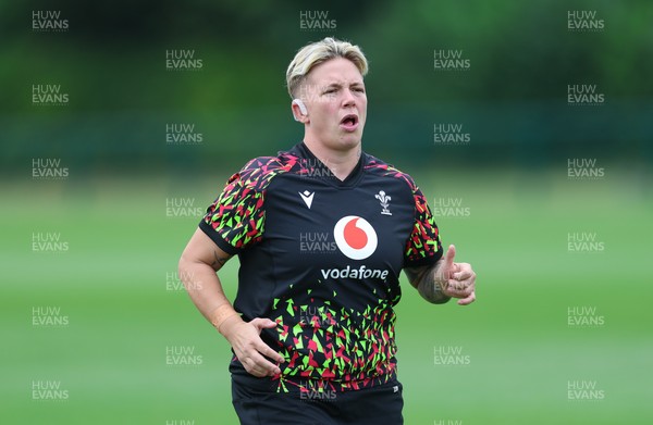 180825 - Wales Women Training Session - Donna Rose during a Wales Women training session ahead of their first Women’s Rugby World Cup match against Scotland