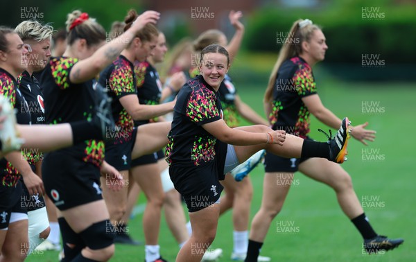 180825 - Wales Women Training Session - Lleucu George during a Wales Women training session ahead of their first Women’s Rugby World Cup match against Scotland