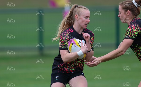 180825 - Wales Women Training Session - Cath Richards during a Wales Women training session ahead of their first Women’s Rugby World Cup match against Scotland