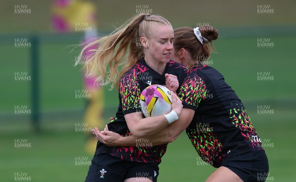 180825 - Wales Women Training Session - Cath Richards during a Wales Women training session ahead of their first Women’s Rugby World Cup match against Scotland