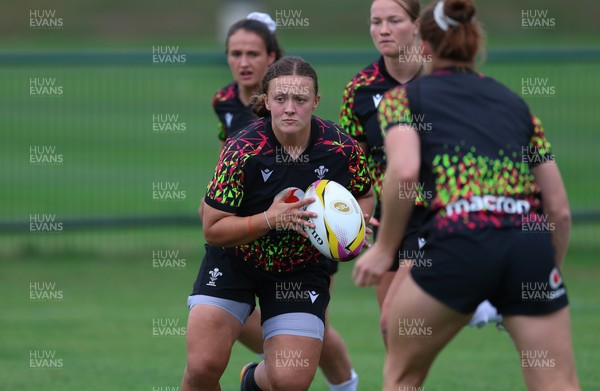 180825 - Wales Women Training Session - Lleucu George during a Wales Women training session ahead of their first Women’s Rugby World Cup match against Scotland