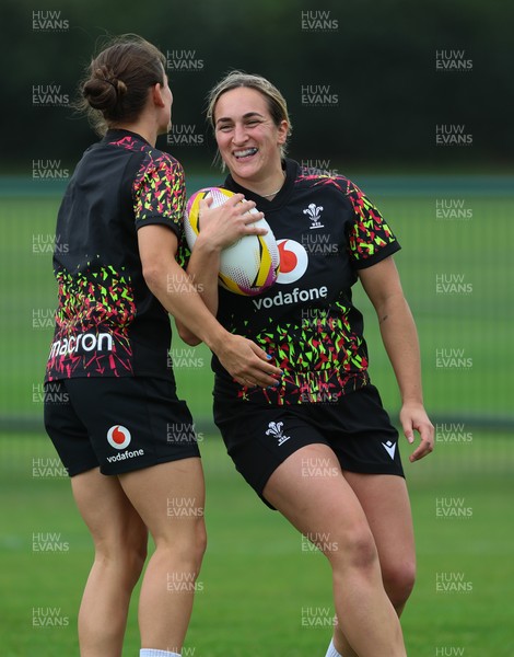 180825 - Wales Women Training Session - Courtney Keight during a Wales Women training session ahead of their first Women’s Rugby World Cup match against Scotland