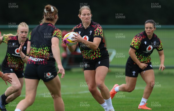 180825 - Wales Women Training Session - Carys Cox during a Wales Women training session ahead of their first Women’s Rugby World Cup match against Scotland