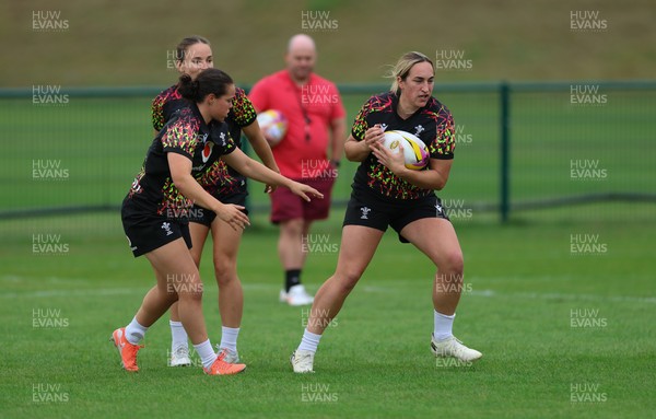 180825 - Wales Women Training Session - Courtney Keight during a Wales Women training session ahead of their first Women’s Rugby World Cup match against Scotland