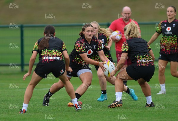 180825 - Wales Women Training Session - Lleucu George during a Wales Women training session ahead of their first Women’s Rugby World Cup match against Scotland