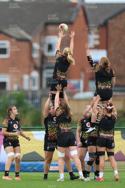 180825 - Wales Women Training Session - Bethan Lewis during a Wales Women training session ahead of their first Women’s Rugby World Cup match against Scotland