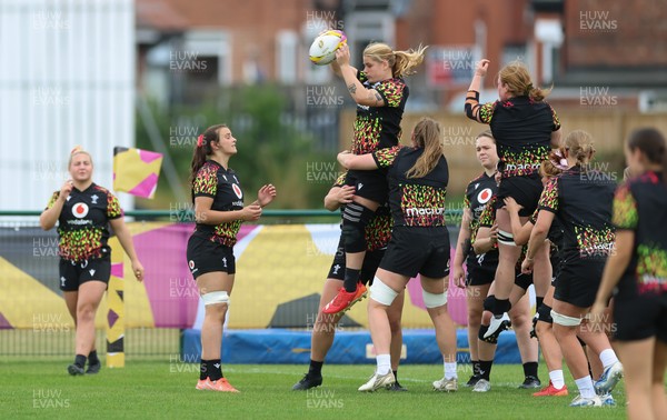 180825 - Wales Women Training Session - Bethan Lewis during a Wales Women training session ahead of their first Women’s Rugby World Cup match against Scotland