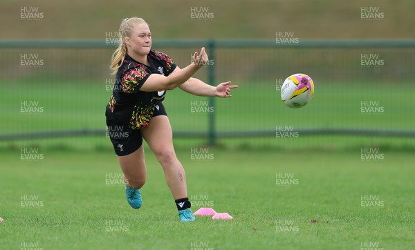 180825 - Wales Women Training Session - Seren Lockwood during a Wales Women training session ahead of their first Women’s Rugby World Cup match against Scotland