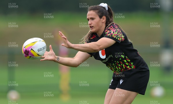 180825 - Wales Women Training Session - Kayleigh Powell during a Wales Women training session ahead of their first Women’s Rugby World Cup match against Scotland