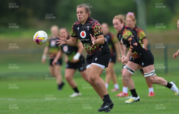 180825 - Wales Women Training Session - Carys Phillips during a Wales Women training session ahead of their first Women’s Rugby World Cup match against Scotland