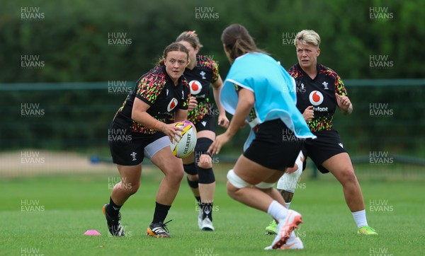 180825 - Wales Women Training Session - Lleucu George during a Wales Women training session ahead of their first Women’s Rugby World Cup match against Scotland