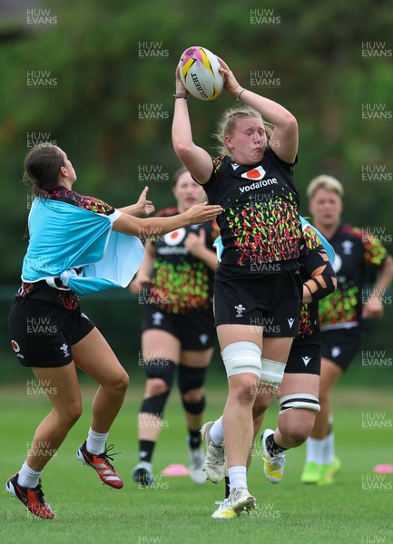180825 - Wales Women Training Session - Alaw Pyrs during a Wales Women training session ahead of their first Women’s Rugby World Cup match against Scotland