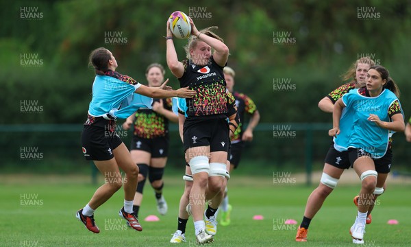 180825 - Wales Women Training Session - Alaw Pyrs during a Wales Women training session ahead of their first Women’s Rugby World Cup match against Scotland