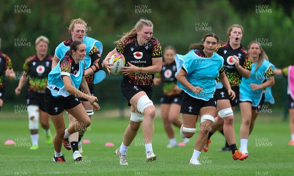 180825 - Wales Women Training Session - Alaw Pyrs during a Wales Women training session ahead of their first Women’s Rugby World Cup match against Scotland