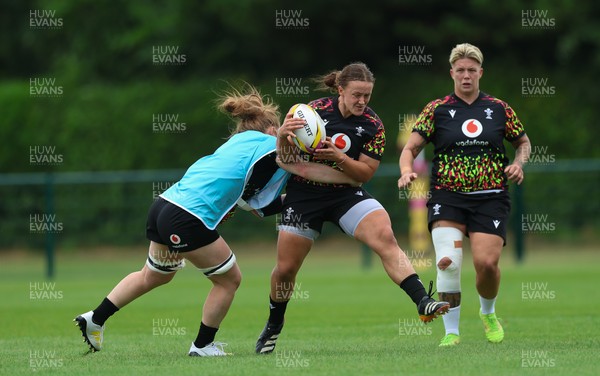 180825 - Wales Women Training Session - Lleucu George during a Wales Women training session ahead of their first Women’s Rugby World Cup match against Scotland