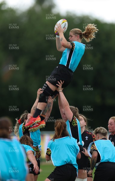 180825 - Wales Women Training Session - Bethan Lewis during a Wales Women training session ahead of their first Women’s Rugby World Cup match against Scotland