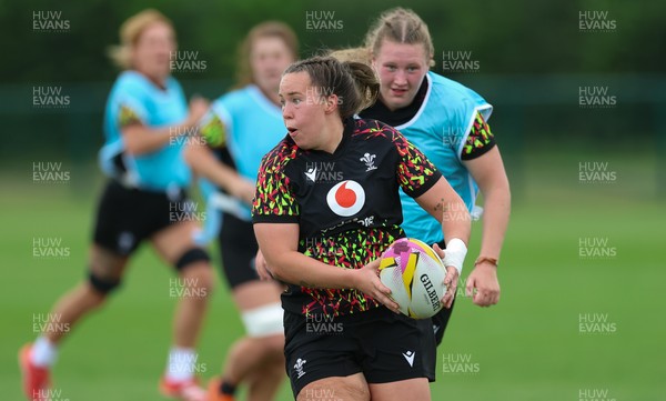 180825 - Wales Women Training Session - Katherine Baverstock during a Wales Women training session ahead of their first Women’s Rugby World Cup match against Scotland