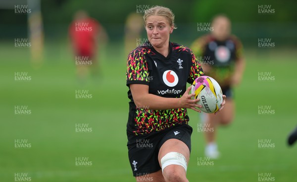 180825 - Wales Women Training Session - Tilly Vucaj during a Wales Women training session ahead of their first Women’s Rugby World Cup match against Scotland