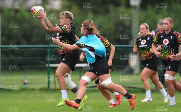 180825 - Wales Women Training Session - Donna Rose during a Wales Women training session ahead of their first Women’s Rugby World Cup match against Scotland