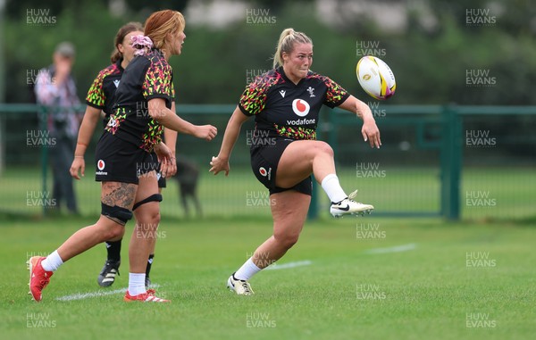 180825 - Wales Women Training Session - Kelsey Jones during a Wales Women training session ahead of their first Women’s Rugby World Cup match against Scotland