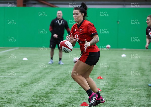 120324 - Wales Women skills session - Shona Wakley during a skills session ahead of the start of the Women’s 6 Nations