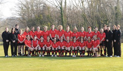 16.02.08  - Wales Women Rugby Squad 2008 Six Nations -  