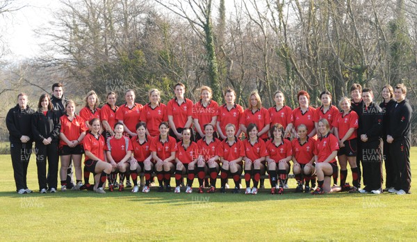 16.02.08  - Wales Women Rugby Squad 2008 Six Nations -  