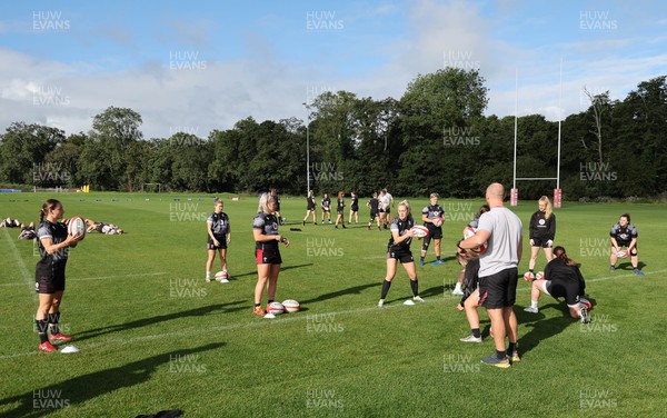 010923 - Wales Women Rugby training session - The Wales Women team during a training session in the build up to the WXV matches in New Zealand