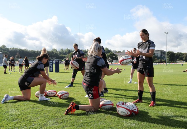 010923 - Wales Women Rugby training session - The Wales Women team during a training session in the build up to the WXV matches in New Zealand