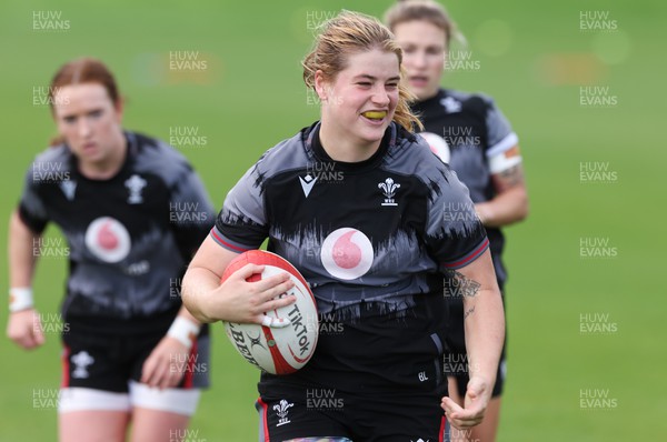 010923 - Wales Women Rugby training session - Bethan Lewis during a training session in the build up to the WXV matches in New Zealand