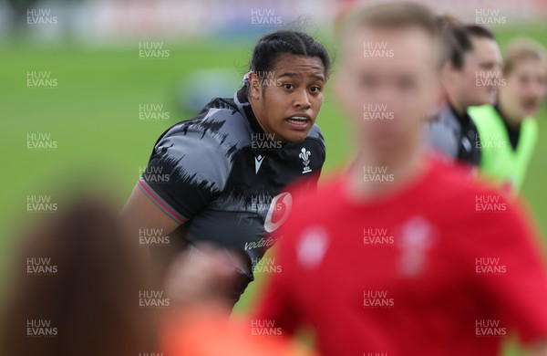 010923 - Wales Women Rugby training session - Sisilia Tuipulotu during a training session in the build up to the WXV matches in New Zealand