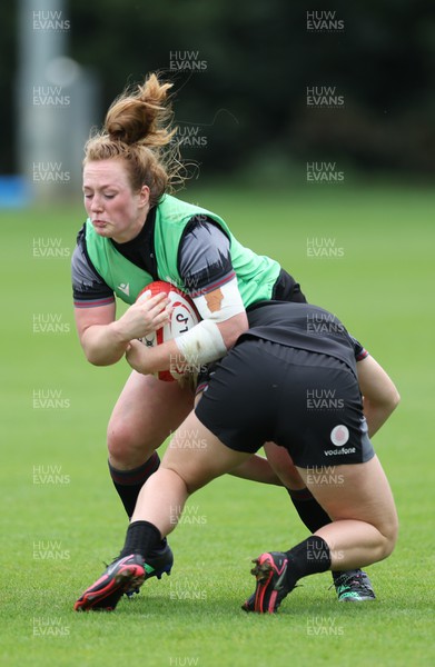 010923 - Wales Women Rugby training session - Abbie Fleming during a training session in the build up to the WXV matches in New Zealand