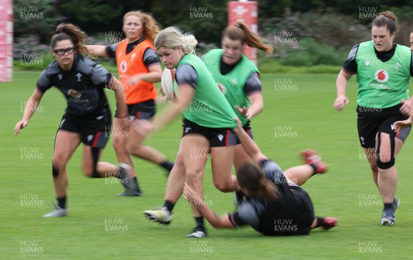 010923 - Wales Women Rugby training session - Alex Callender during a training session in the build up to the WXV matches in New Zealand
