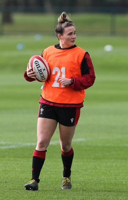 010421 - Wales Women Rugby Squad Training session - Flo Williams of Wales during training session ahead of the start of the Women's Six Nations