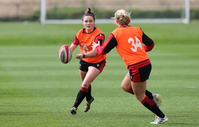 010421 - Wales Women Rugby Squad Training session - Flo Williams of Wales during training session ahead of the start of the Women's Six Nations