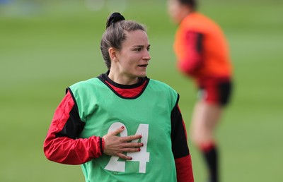 010421 - Wales Women Rugby Squad Training session - Jasmine Joyce of Wales during training session ahead of the start of the Women's Six Nations