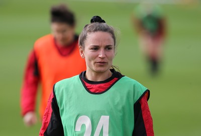 010421 - Wales Women Rugby Squad Training session - Jasmine Joyce of Wales during training session ahead of the start of the Women's Six Nations